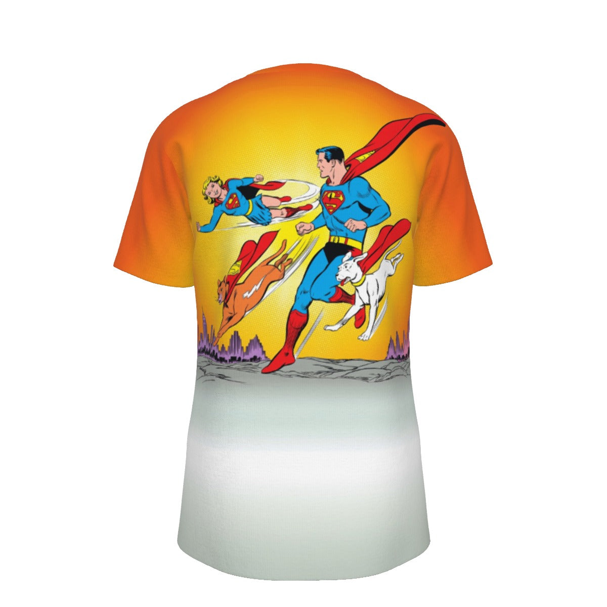 SUPERMAN SUPERGIRL SUPERPETS All Over Print Shirt & Tank Top