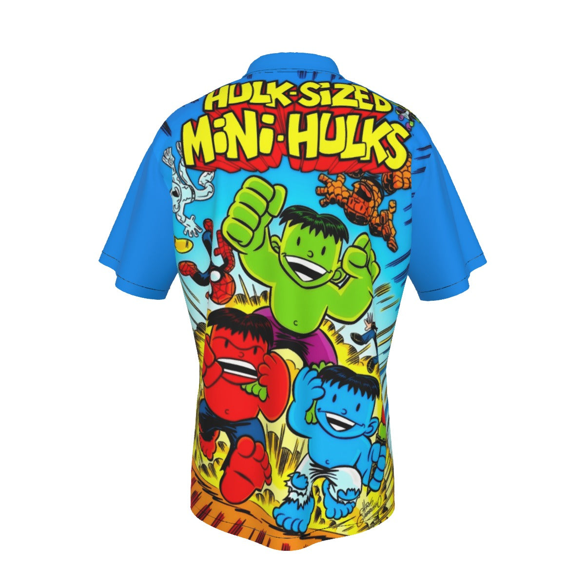 HULK SIZED MINI HULKS ALL OVER PRINT SHIRT AND TANK TOP