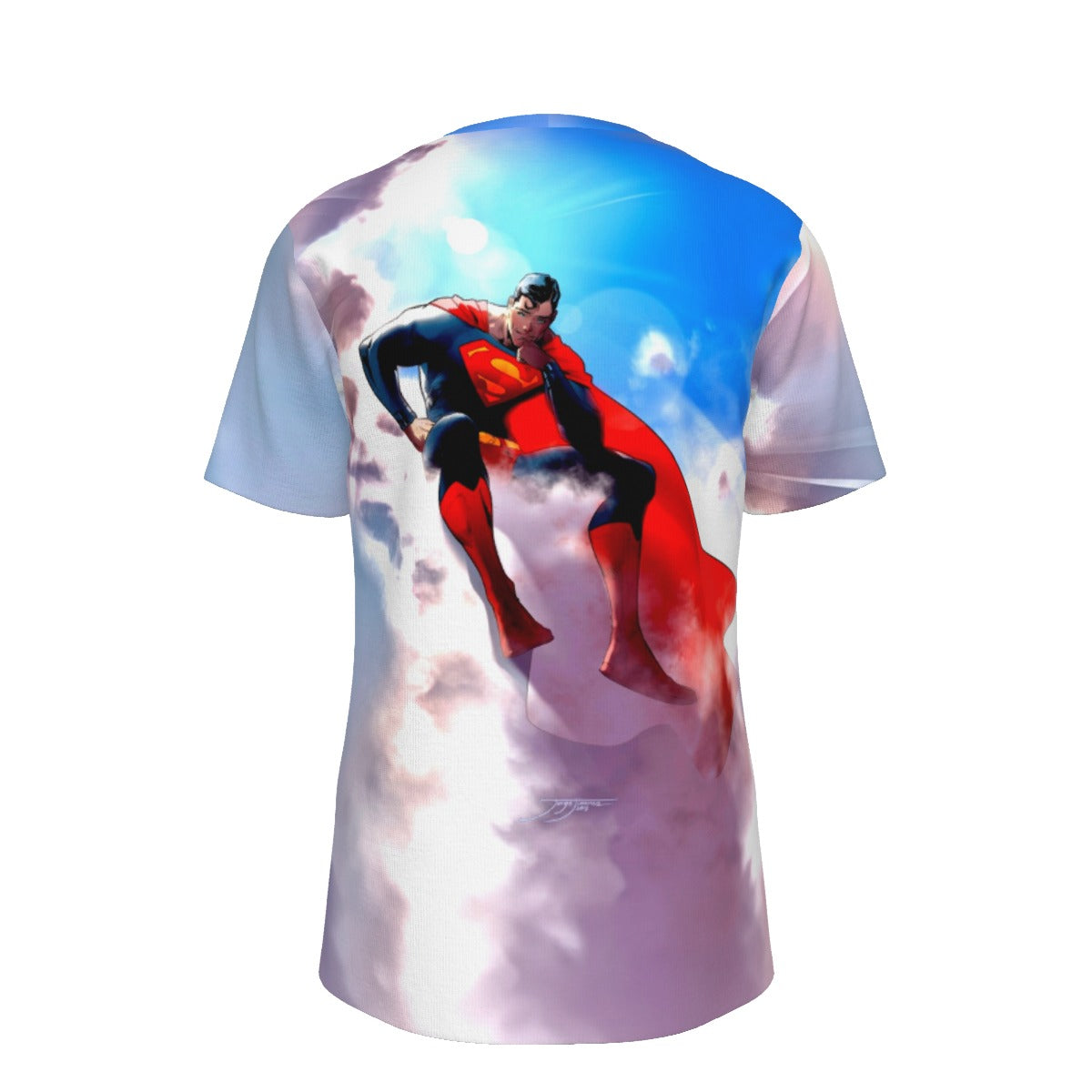 SUPERMAN IN THE CLOUDS All Over Print Shirt & Tank Top  - JORGE JIMENEZ ART