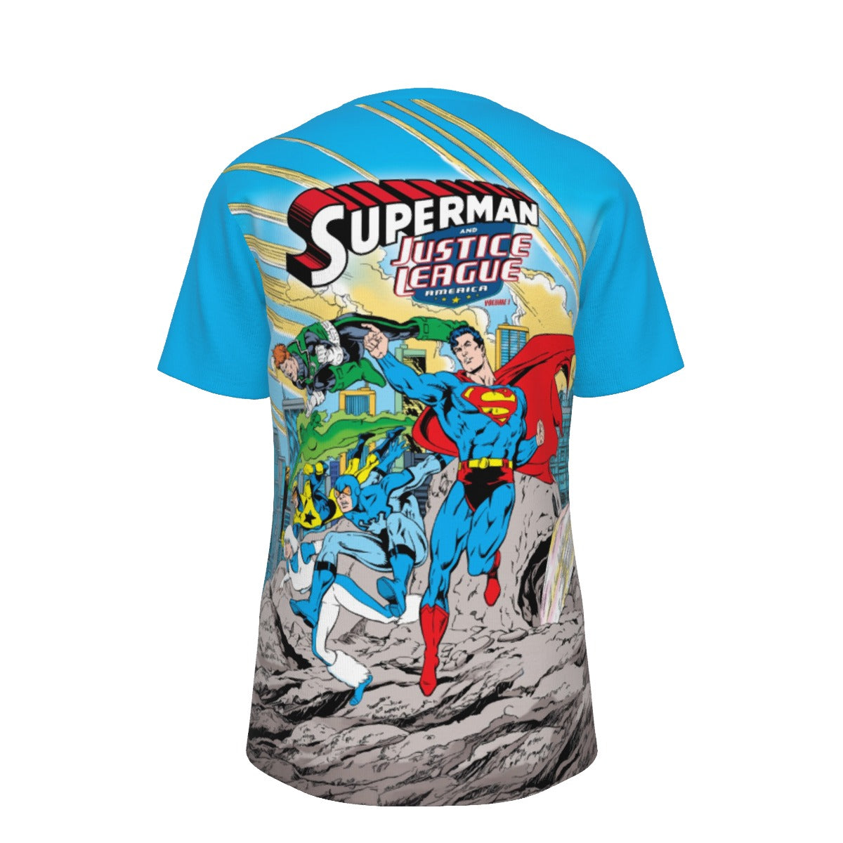 SUPERMAN AND THE JLA All Over Print Shirt & Tank Top