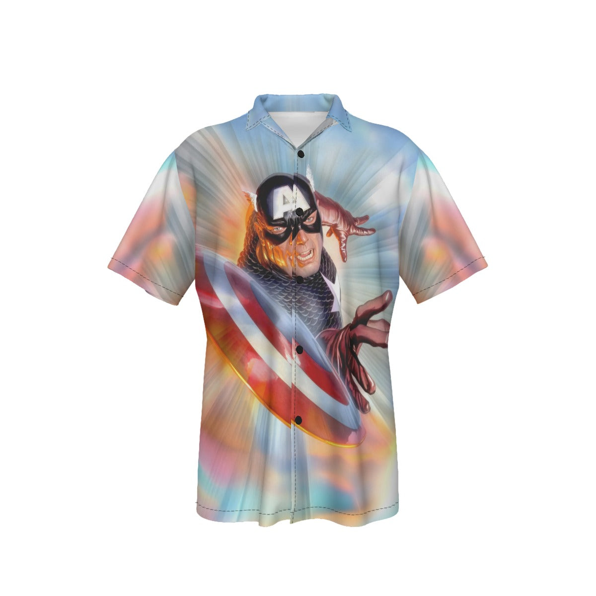 CAPTAIN AMERICA THROW All Over Print Shirt & Tank Top - ALEX ROSS ART
