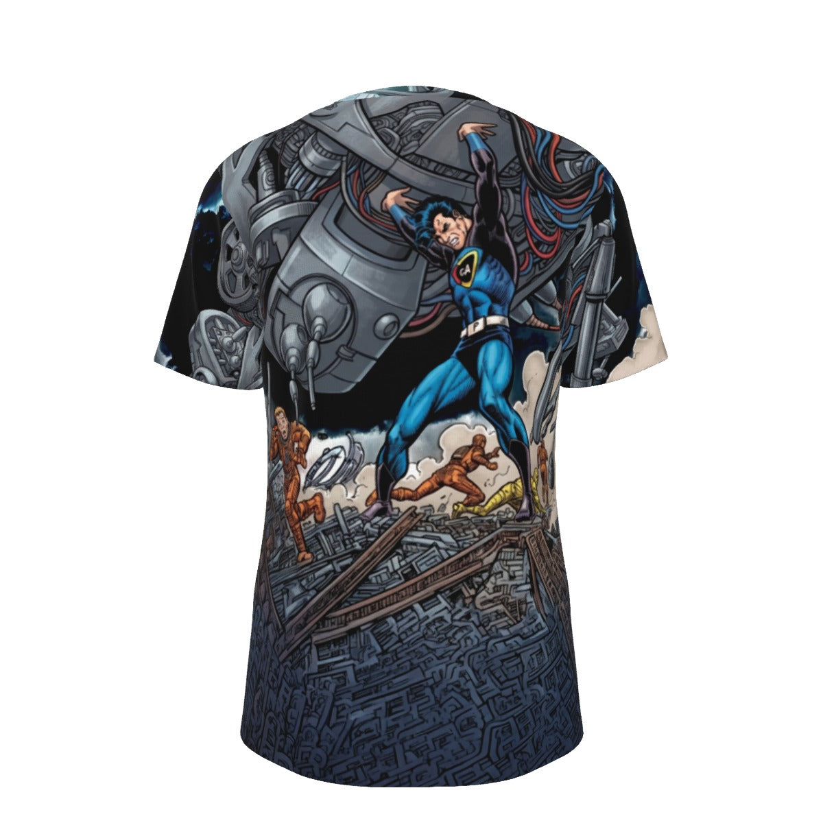 CAPTAIN ACTION GO All Over Print Shirt & Tank Top - ORIGINAL ART BY EKA