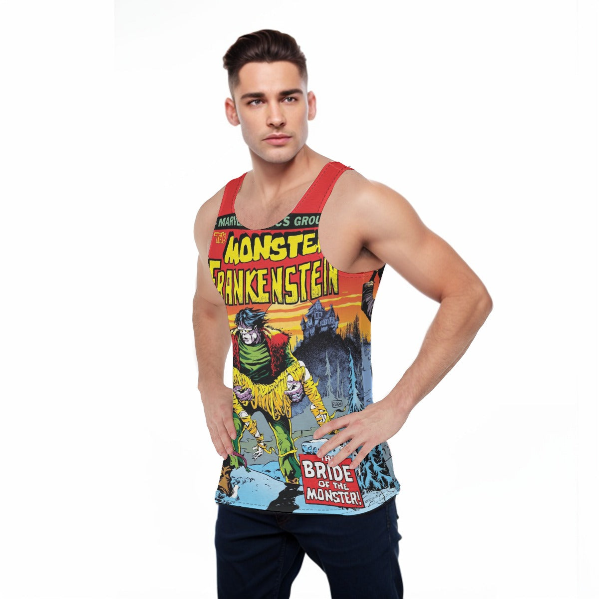 MONSTER OF FRANKENSTEIN 2 All Over Print Shirt & Tank Top - PLOOG ART
