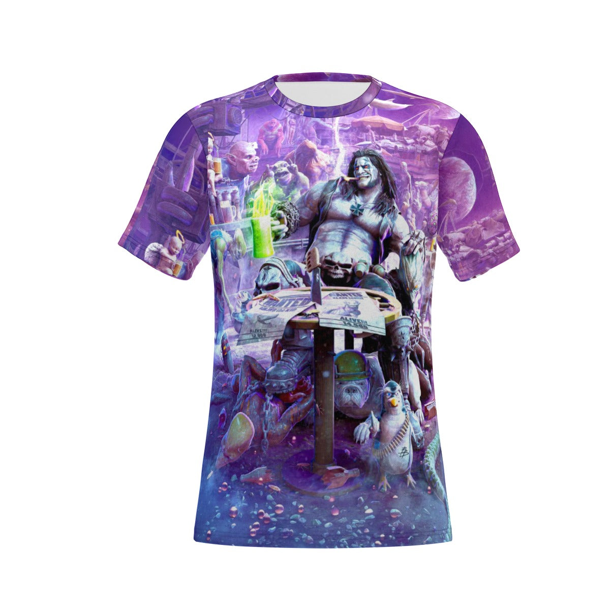 LOBO FROM OMEGA MEN All Over Print Shirt & Tank Top