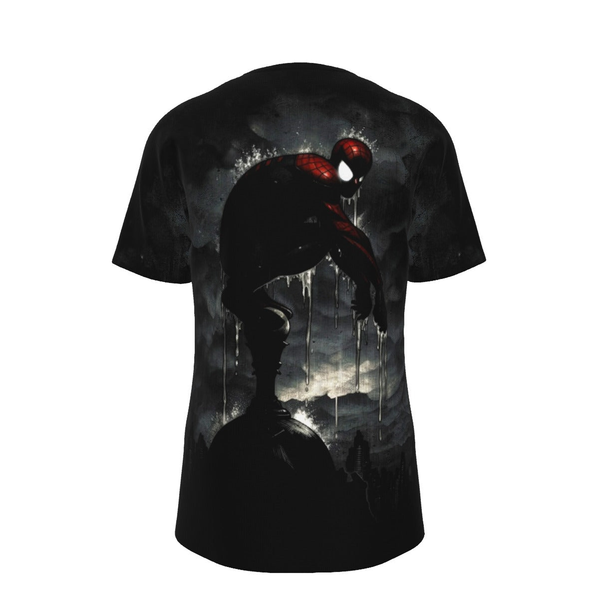 SPIDERMAN BROODING All Over Print Shirt & Tank Top- ORIGINAL ART BY EKA