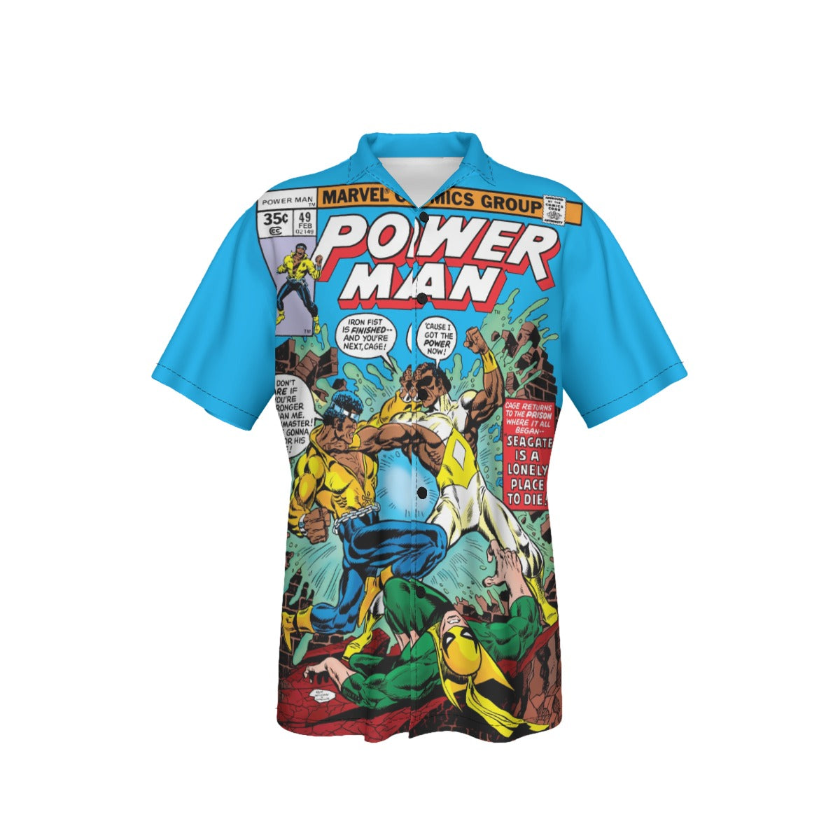 LUKE CAGE POWERMAN 49  Over Print Shirt & Tank Top