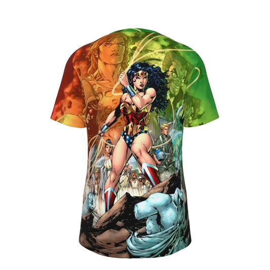 WONDER WOMAN 750 LEE VAR  ALL OVER PRINT SHIRT AND TANK TOP- JIM LEE ART