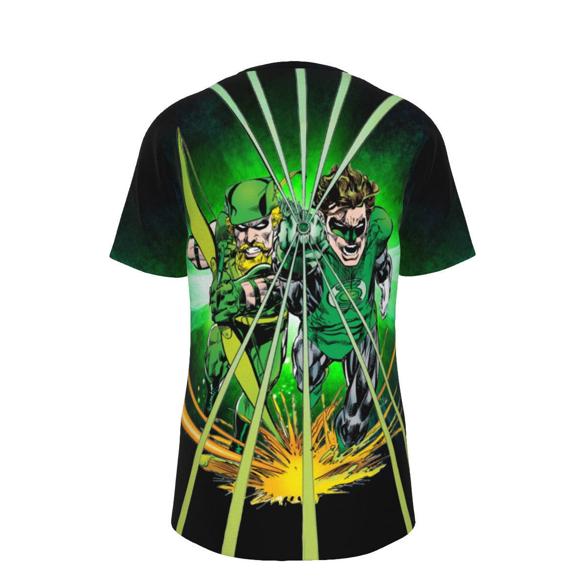 GREEN LANTERN GREEN ARROW TPBY ALL OVER PRINT SHIRT AND TANK TOP