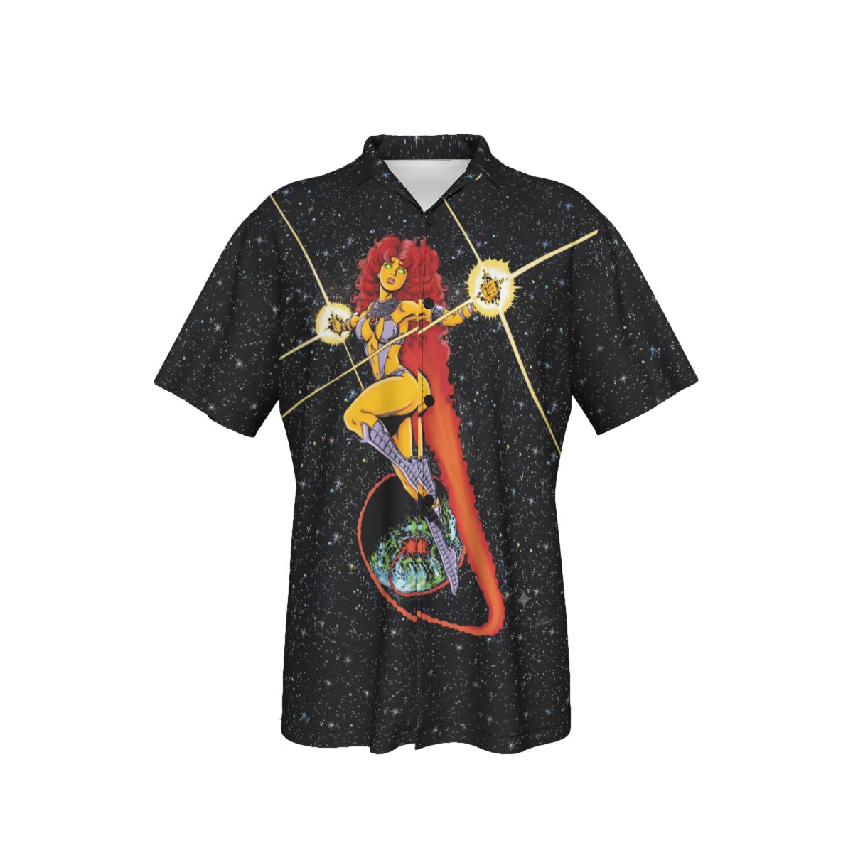 STARFIRE PIN UP All Over Print Shirt & Tank Top-GEORGE PEREZ ART