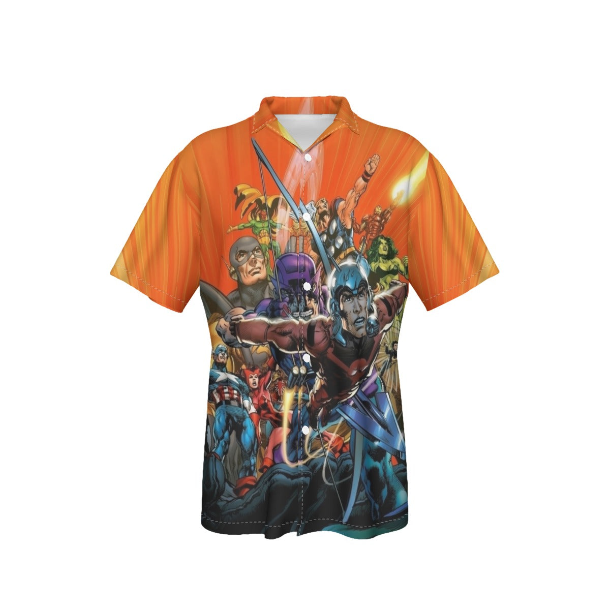 NEW AVENGERS POSTER BY NEAL ADAMS ALL OVER PRINT SHIRT AND TANK TOP
