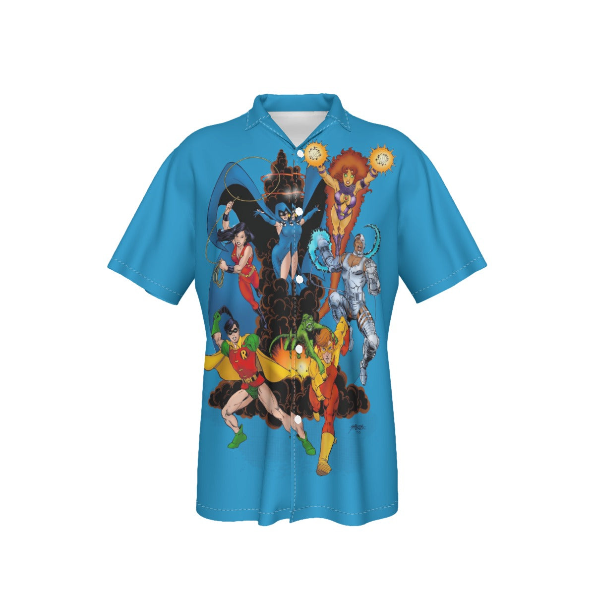 NEW TEEN TITANS PIN UP All Over Print Shirt & Tank Top-GEORGE PEREZ ART