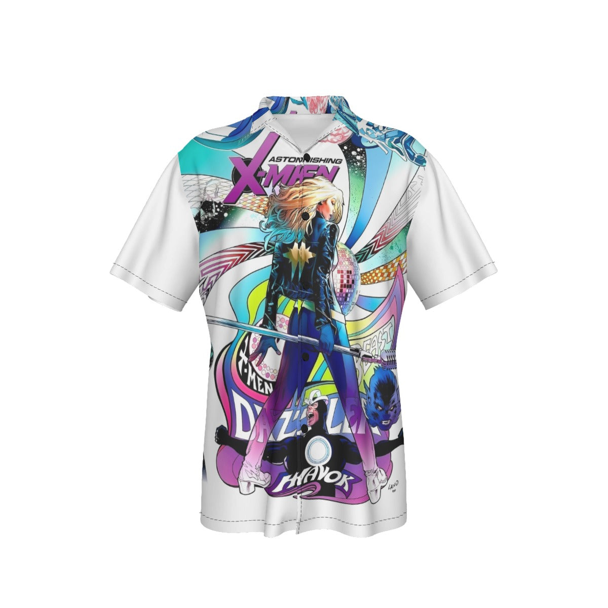 ASTONISHING XMEN 13 v3 PIN UP ALL OVER PRINT SHIRT AND TANK TOP - DAZZLER