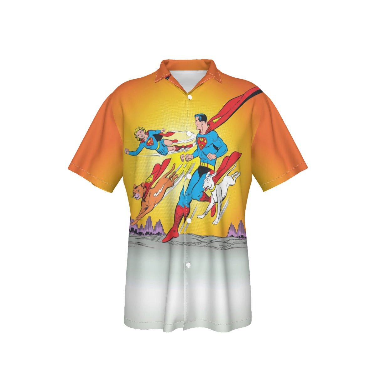 SUPERMAN SUPERGIRL SUPERPETS All Over Print Shirt & Tank Top