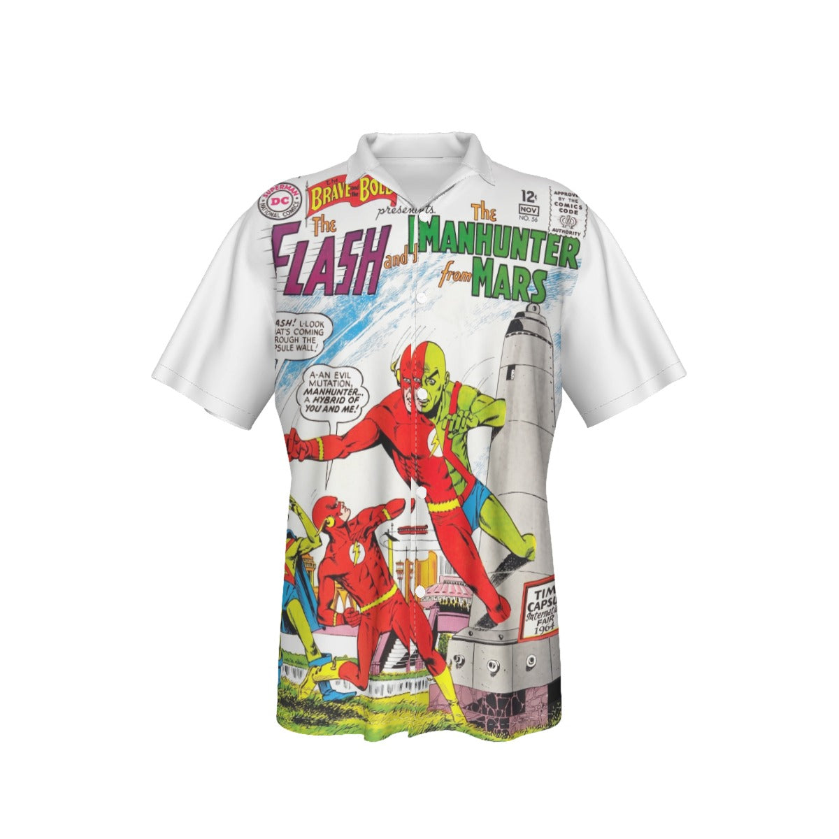 BRAVE AND THE BOLD 56 All Over Print Shirt & Tank Top - FLASH - MARTIAN MANHUNTER