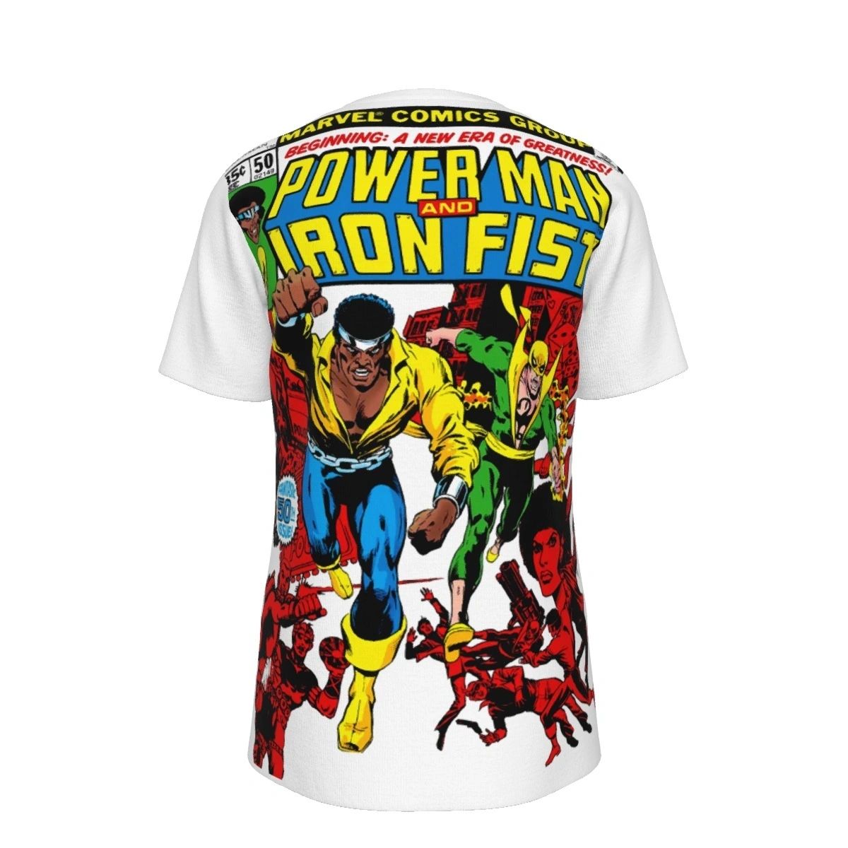 POWER MAN IRON FIST 50 ALL OVER SHIRT AND TANK TOP