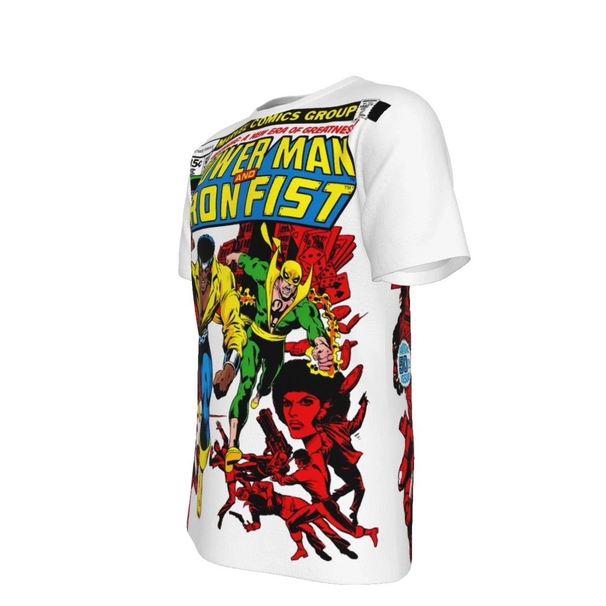 POWER MAN IRON FIST 50 ALL OVER SHIRT AND TANK TOP