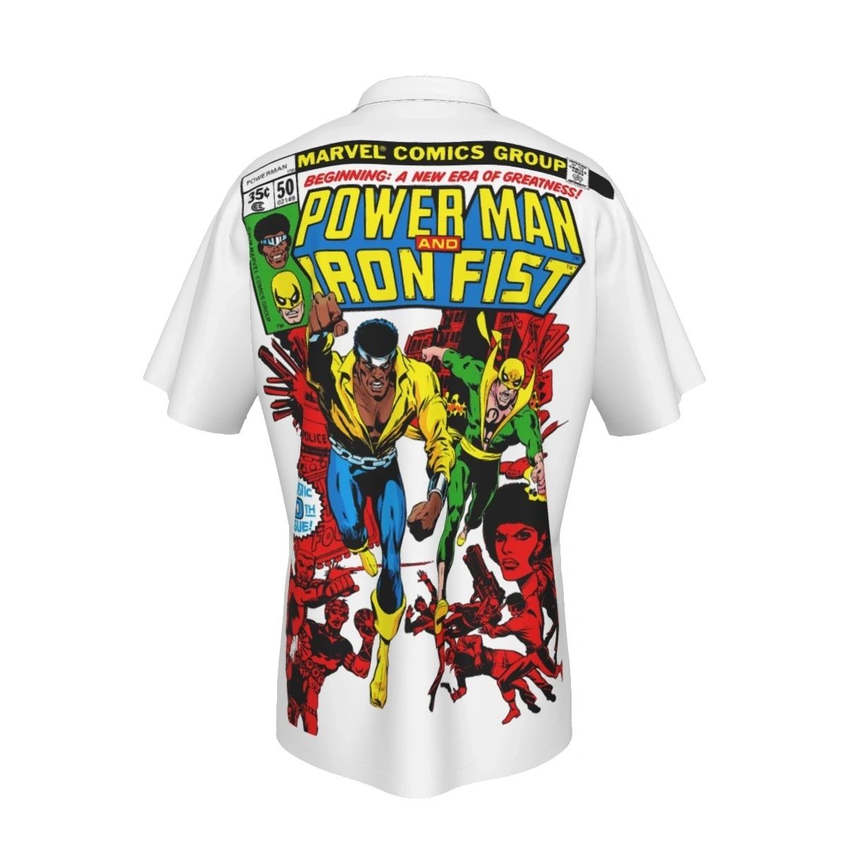 POWER MAN IRON FIST 50 ALL OVER SHIRT AND TANK TOP