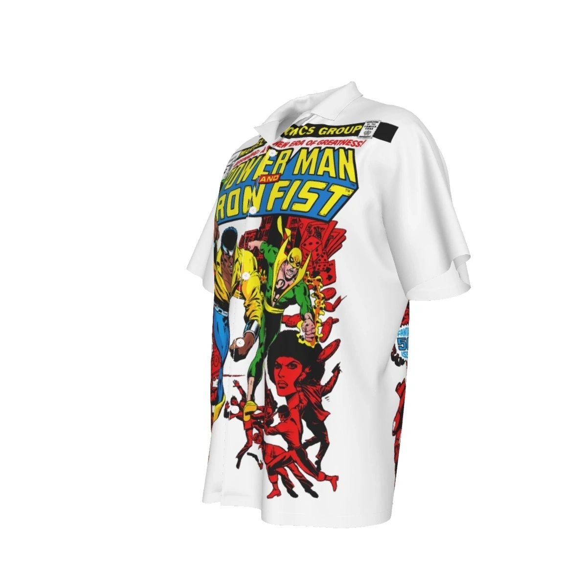 POWER MAN IRON FIST 50 ALL OVER SHIRT AND TANK TOP