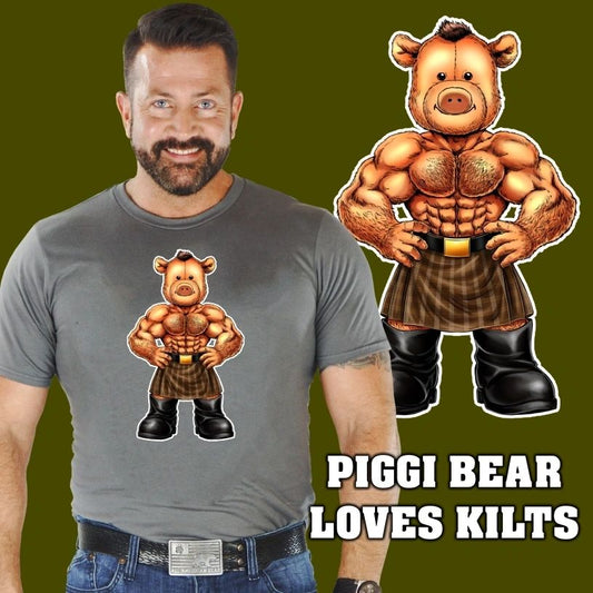 PIGGI BEAR LOVES KILTS
