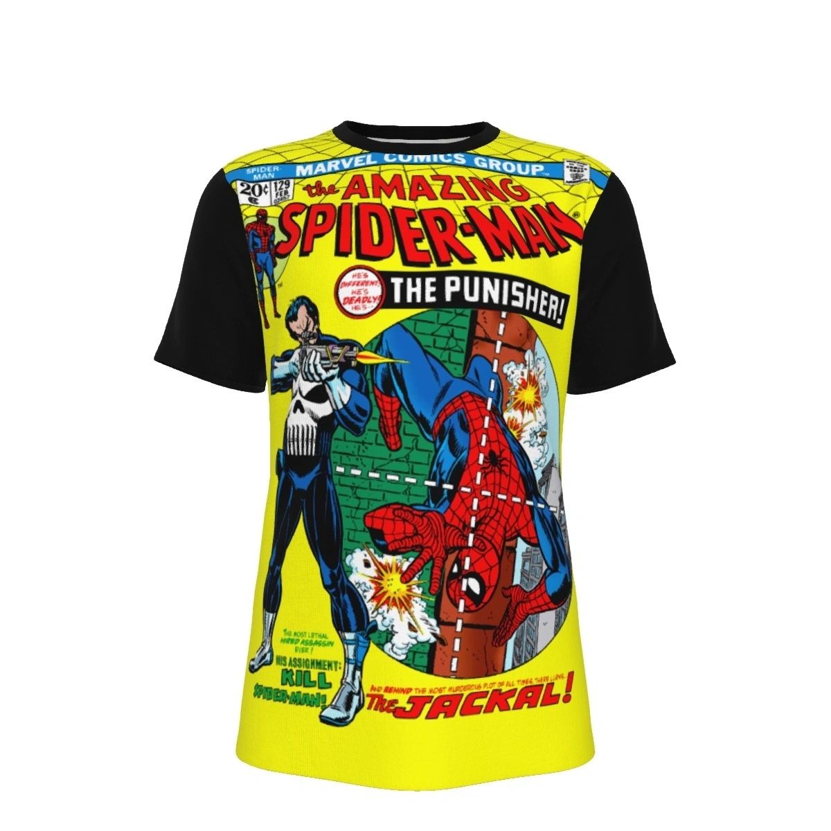 SPIDERMAN 129 READY ALL OVER SHIRT AND TANK TOP - WITH PUNISHER