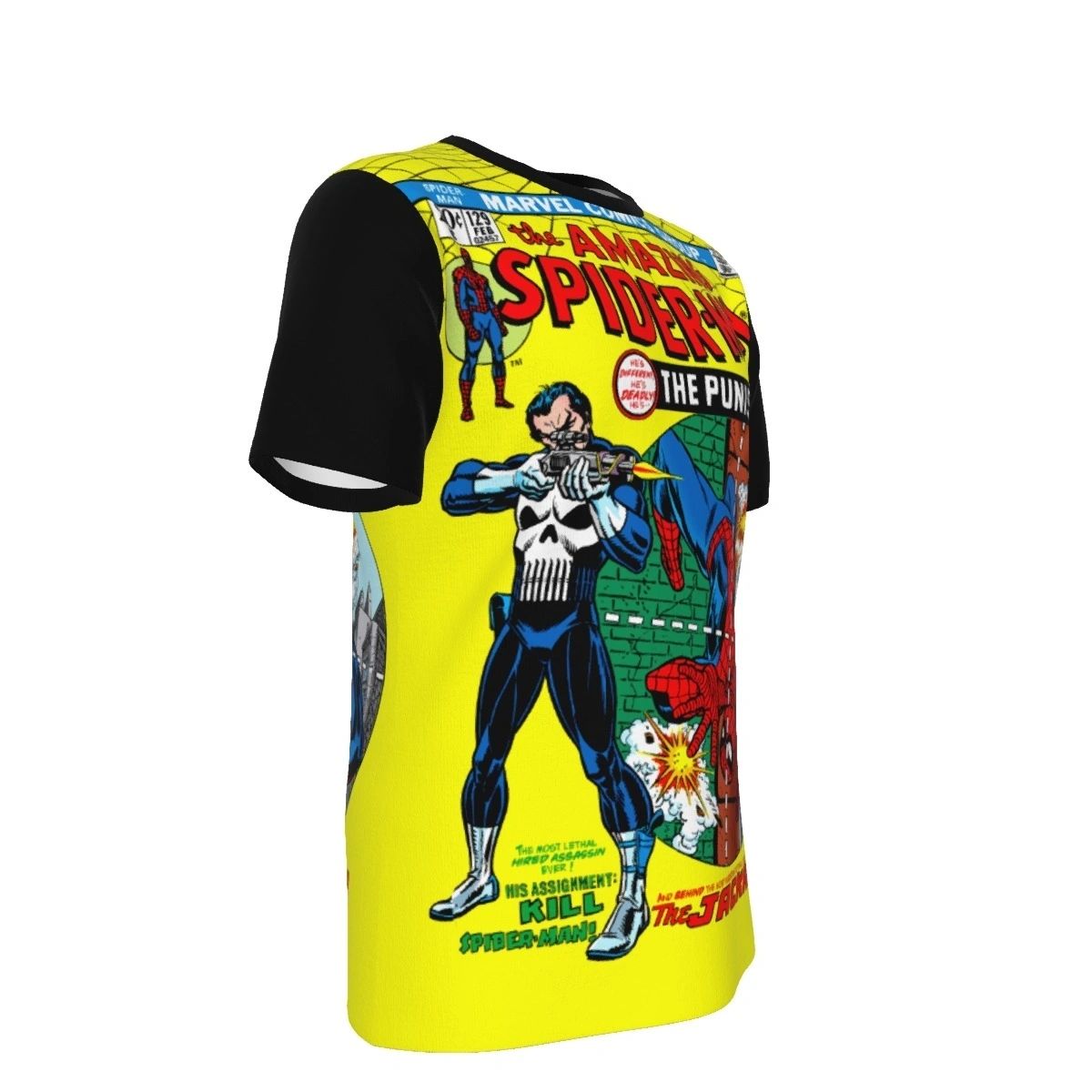 SPIDERMAN 129 READY ALL OVER SHIRT AND TANK TOP - WITH PUNISHER
