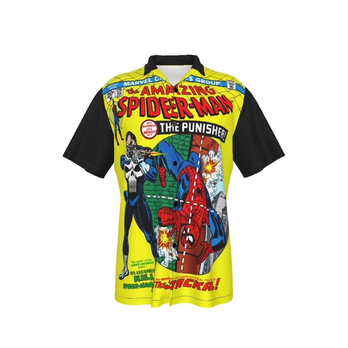 SPIDERMAN 129 READY ALL OVER SHIRT AND TANK TOP - WITH PUNISHER