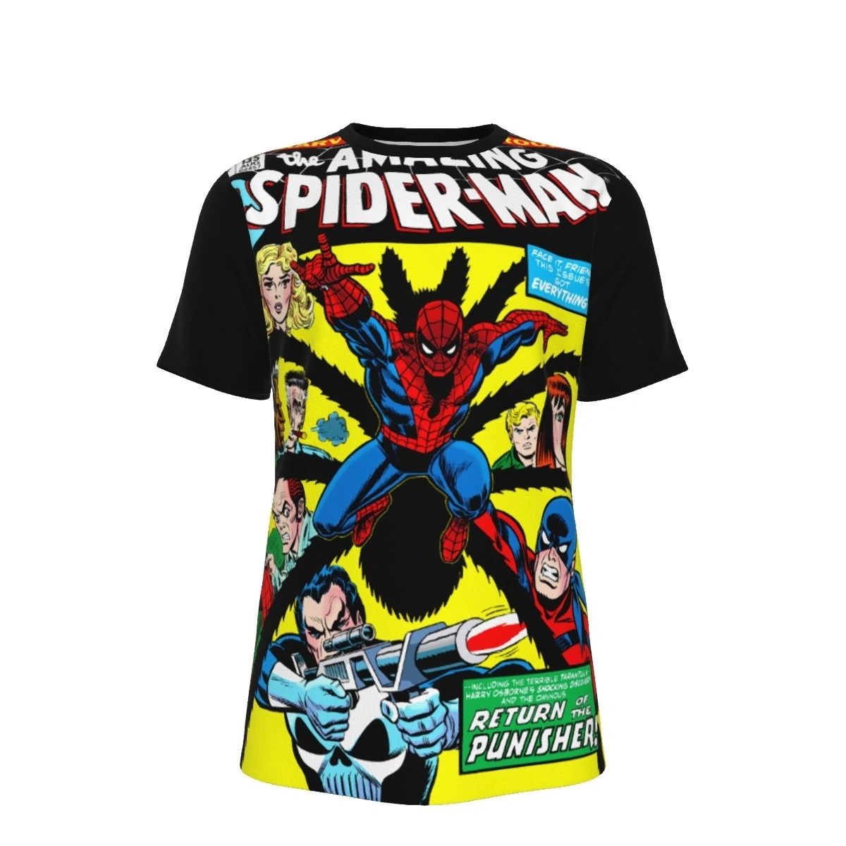 SPIDERMAN 135 ALL OVER SHIRT AND TANK TOP
