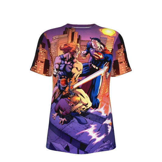 SUPERMAN & LION-O ALL OVER SHIRT AND TANK TOP -THUNDECATS