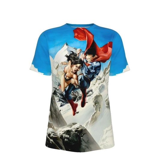 GREATEST BATTLES SUPERMAN VS WONDER WOMAN ALL OVER SHIRT AND TANK TOP
