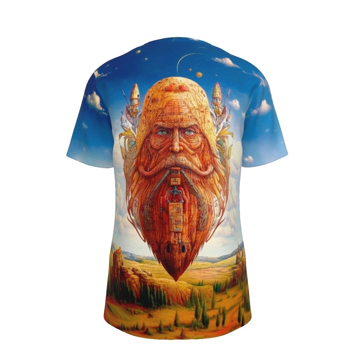 FLOATING BEARD BEARD ALL OVER SHIRT AND TANK TOP