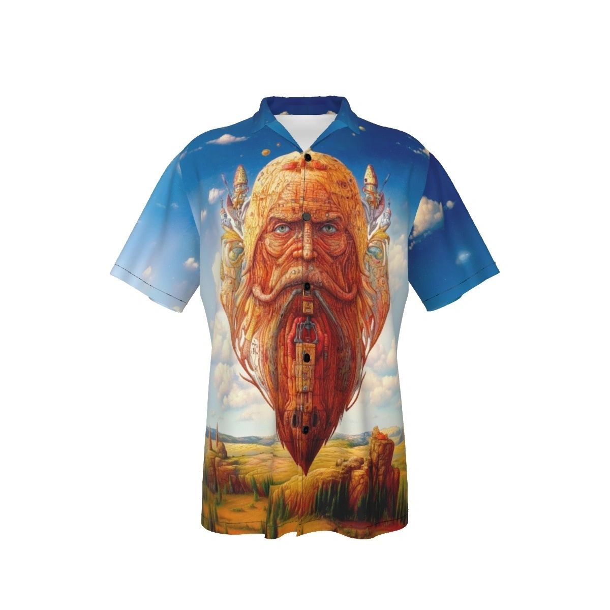 FLOATING BEARD BEARD ALL OVER SHIRT AND TANK TOP