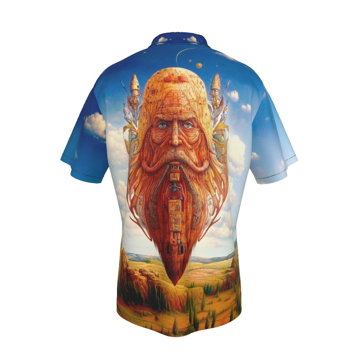FLOATING BEARD BEARD ALL OVER SHIRT AND TANK TOP