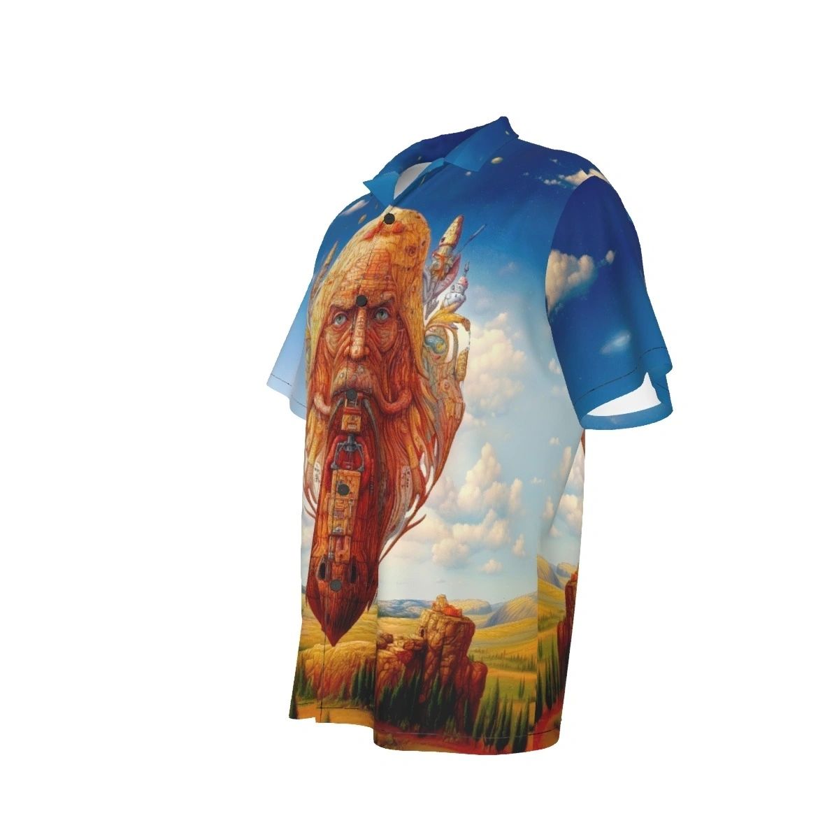 FLOATING BEARD BEARD ALL OVER SHIRT AND TANK TOP
