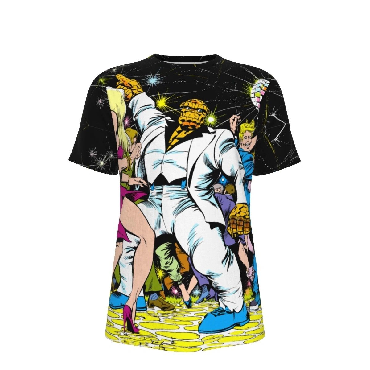 THING & ANGEL DISCO ALL OVER PRINT SHIRT AND TANK TOP