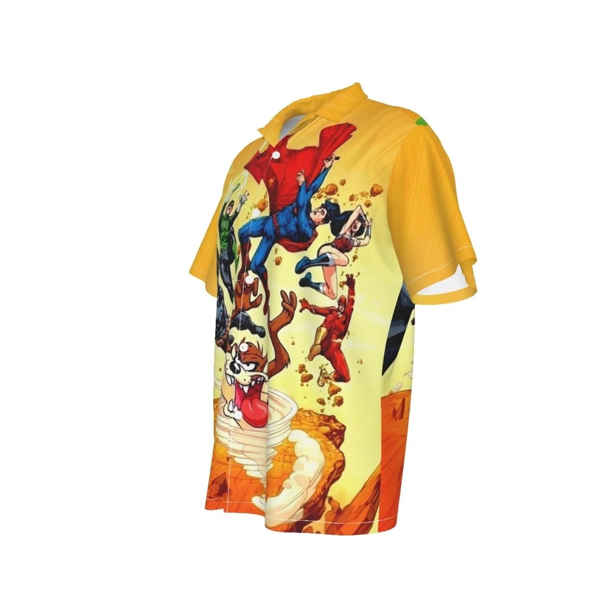 TASMANIAN DEVIL VS JLA ALL OVER PRINT SHIRT AND TANK TOP