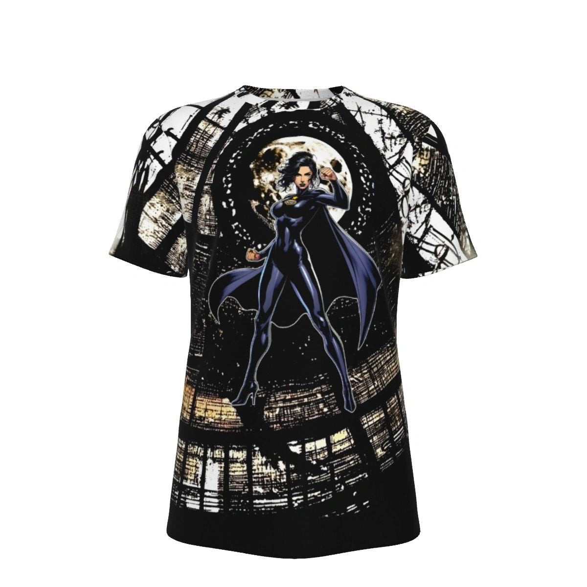 LYDDA JATH NIGHT GIRL READY ALL OVER PRINT SHIRT