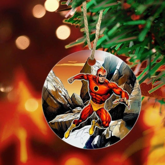 CRIMSON AVENGER READY READY CHRISTMAS TREE ORNAMENT
