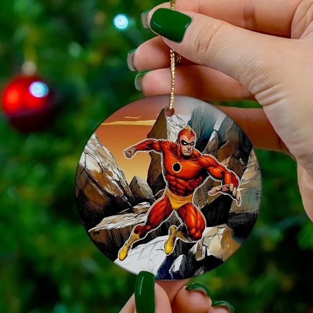 CRIMSON AVENGER READY READY CHRISTMAS TREE ORNAMENT