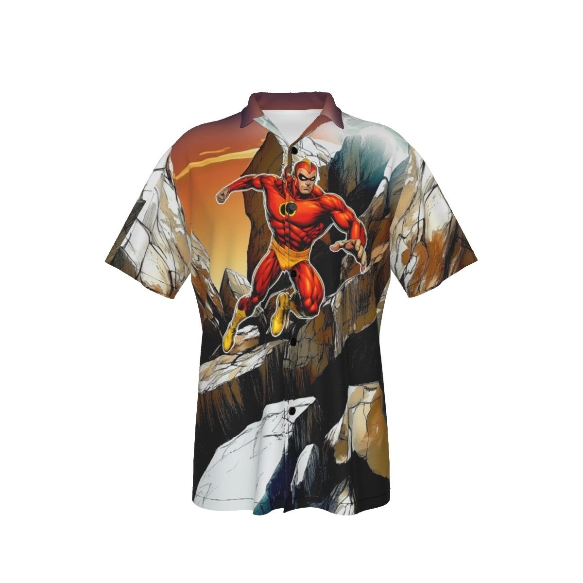 CRIMSON AVENGER ALL OVER PRINT SHIRT - 7 SOLDIERS OF VICTORY