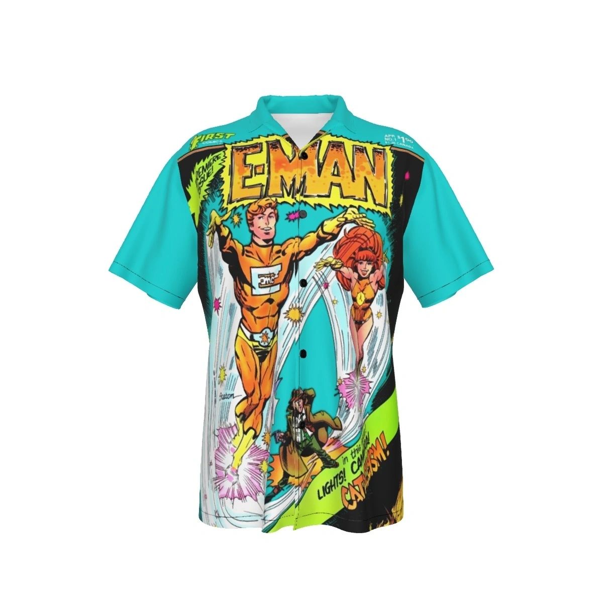 E-MAN #1 V2 READY ALL OVER PRINT SHIRTS