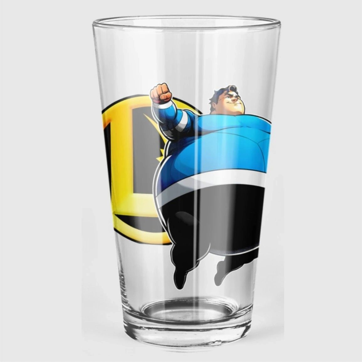 CHUCK TAINE READY Pint Glass (with Free Shipping) -LEGION OF SUPERHEROES