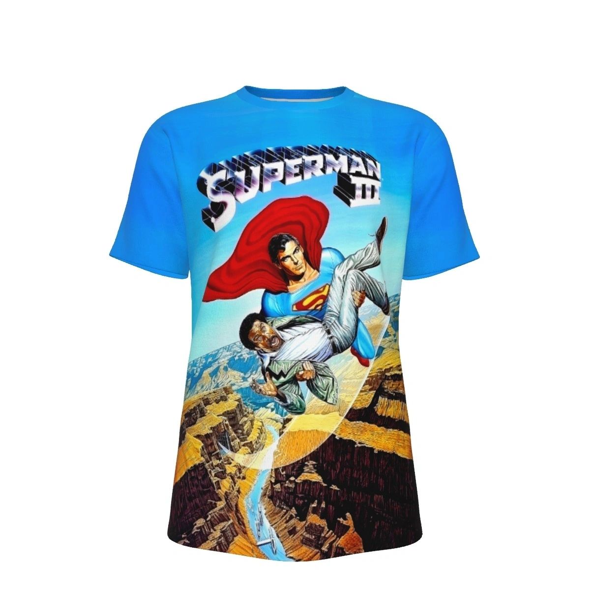 SUPERMAN 3 MOVIE POSTER ALL OVER PRINT SHIRT