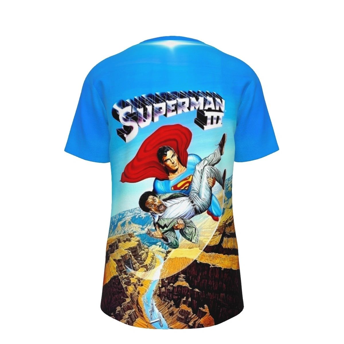 SUPERMAN 3 MOVIE POSTER ALL OVER PRINT SHIRT