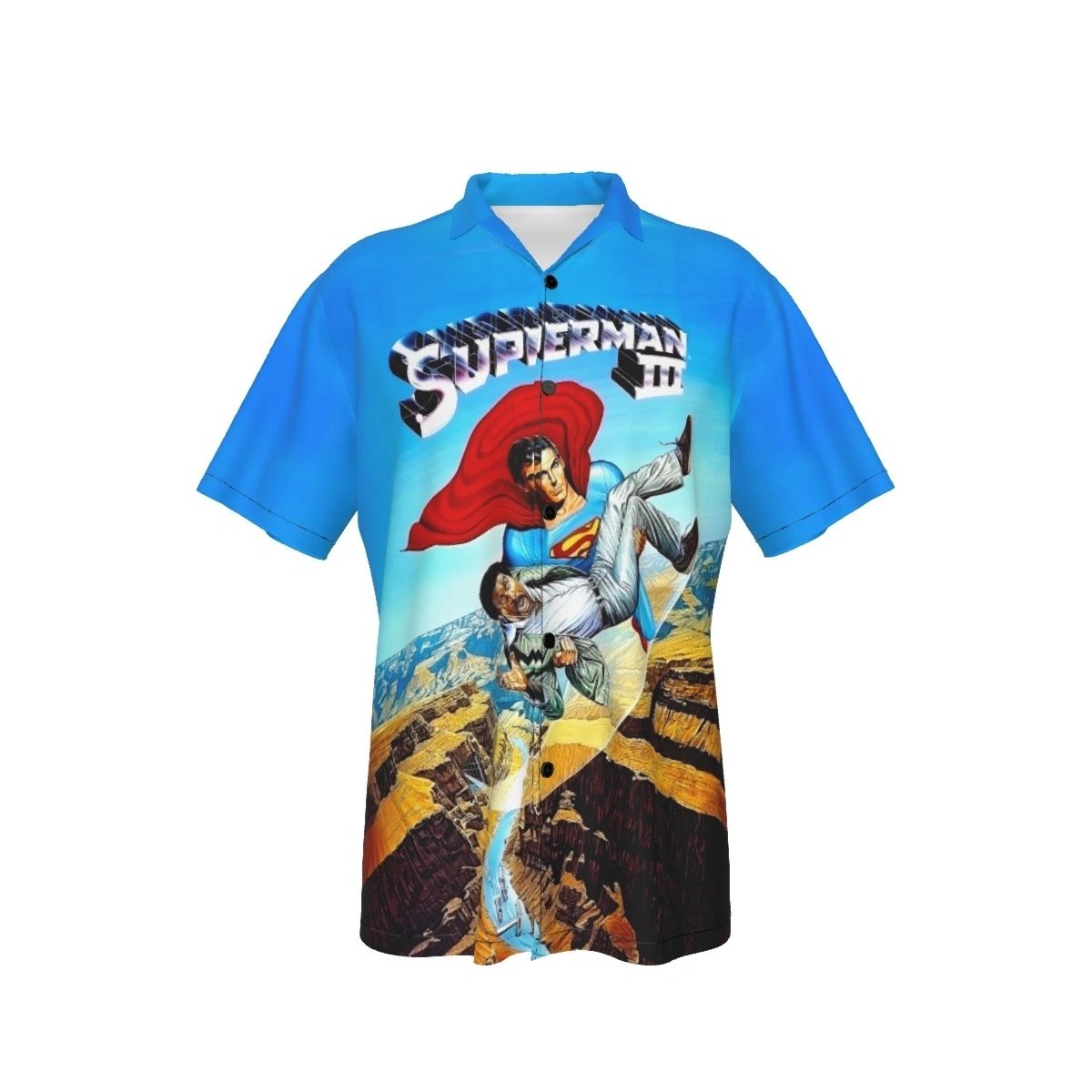 SUPERMAN 3 MOVIE POSTER ALL OVER PRINT SHIRT