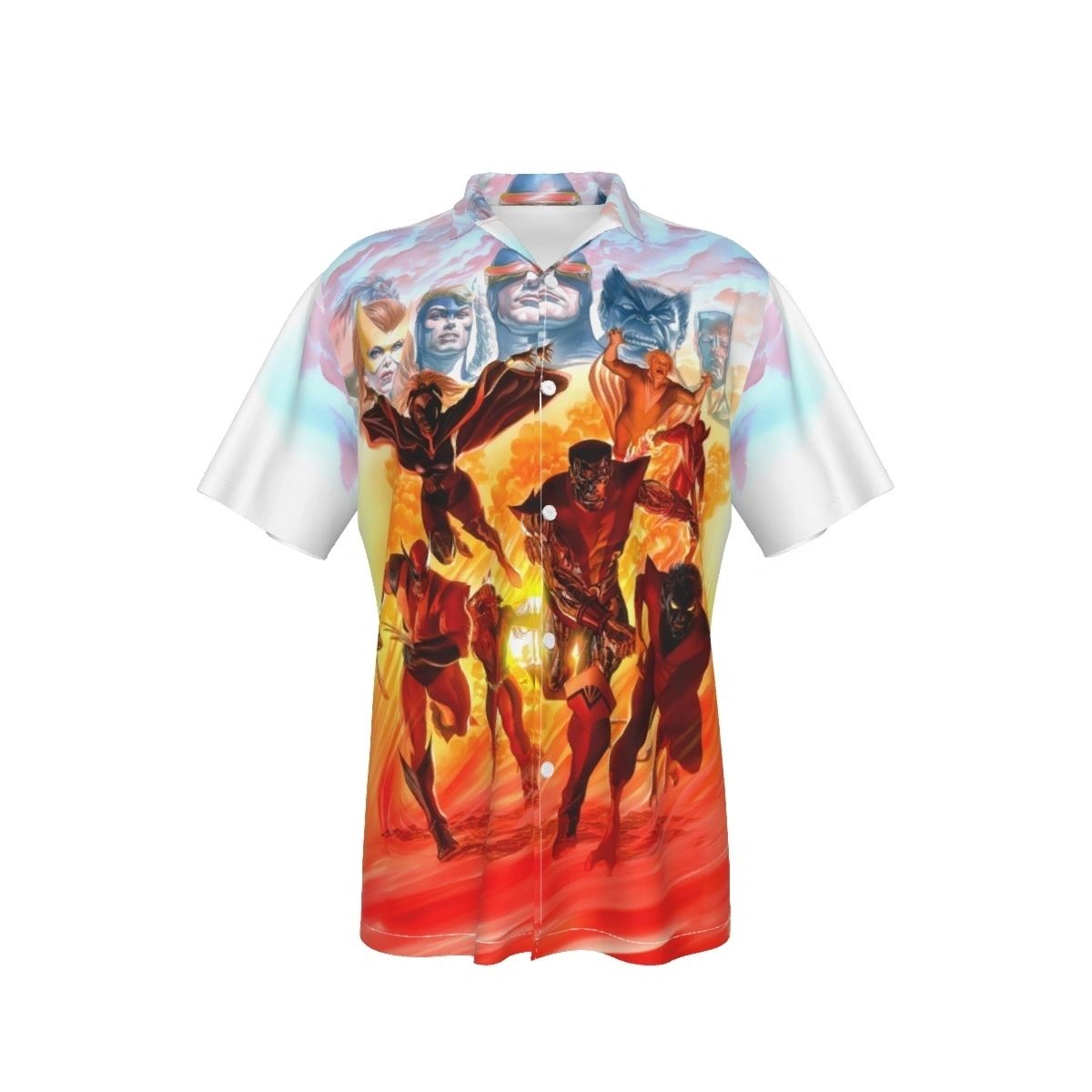 GIANT SIZED XMEN 1COVER ALL OVER PRINT SHIRTS - ALEX ROSS ART