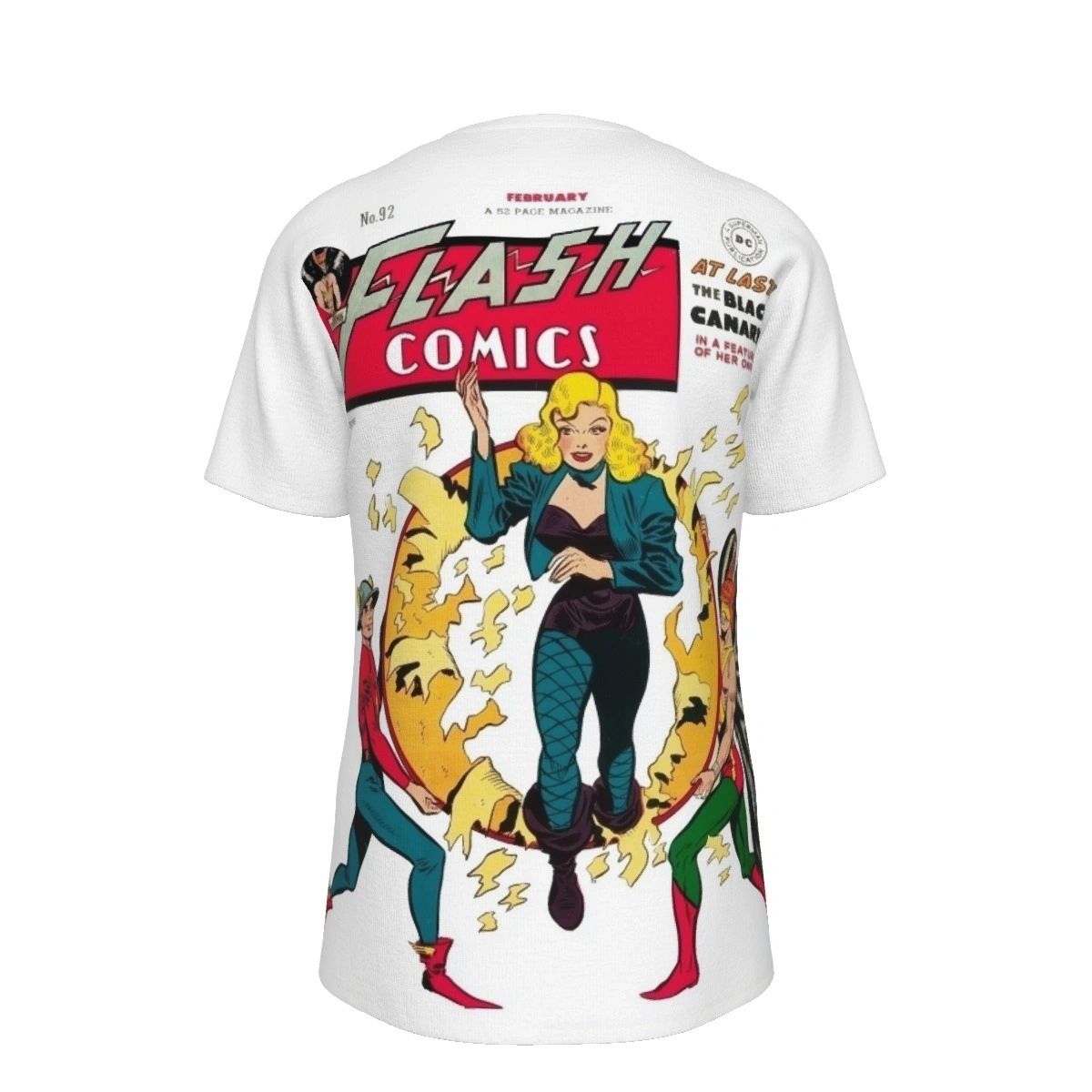 FLASH COMICS 92 ALL OVER PRINT SHIRT AND TANK TOP- BLACK CANARY 1ST APPEARANCE
