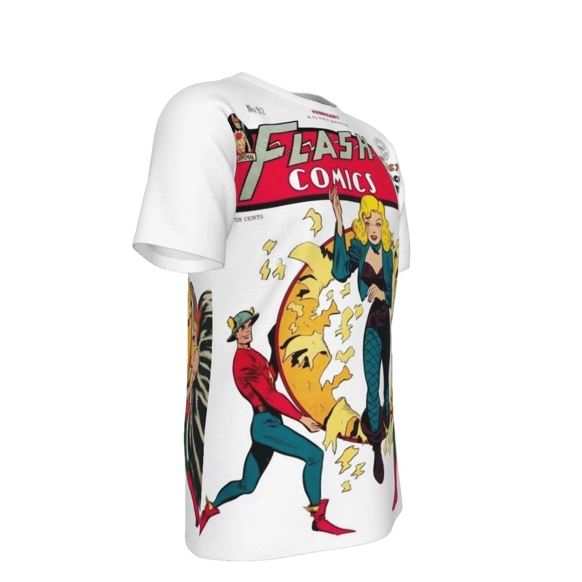 FLASH COMICS 92 ALL OVER PRINT SHIRT AND TANK TOP- BLACK CANARY 1ST APPEARANCE