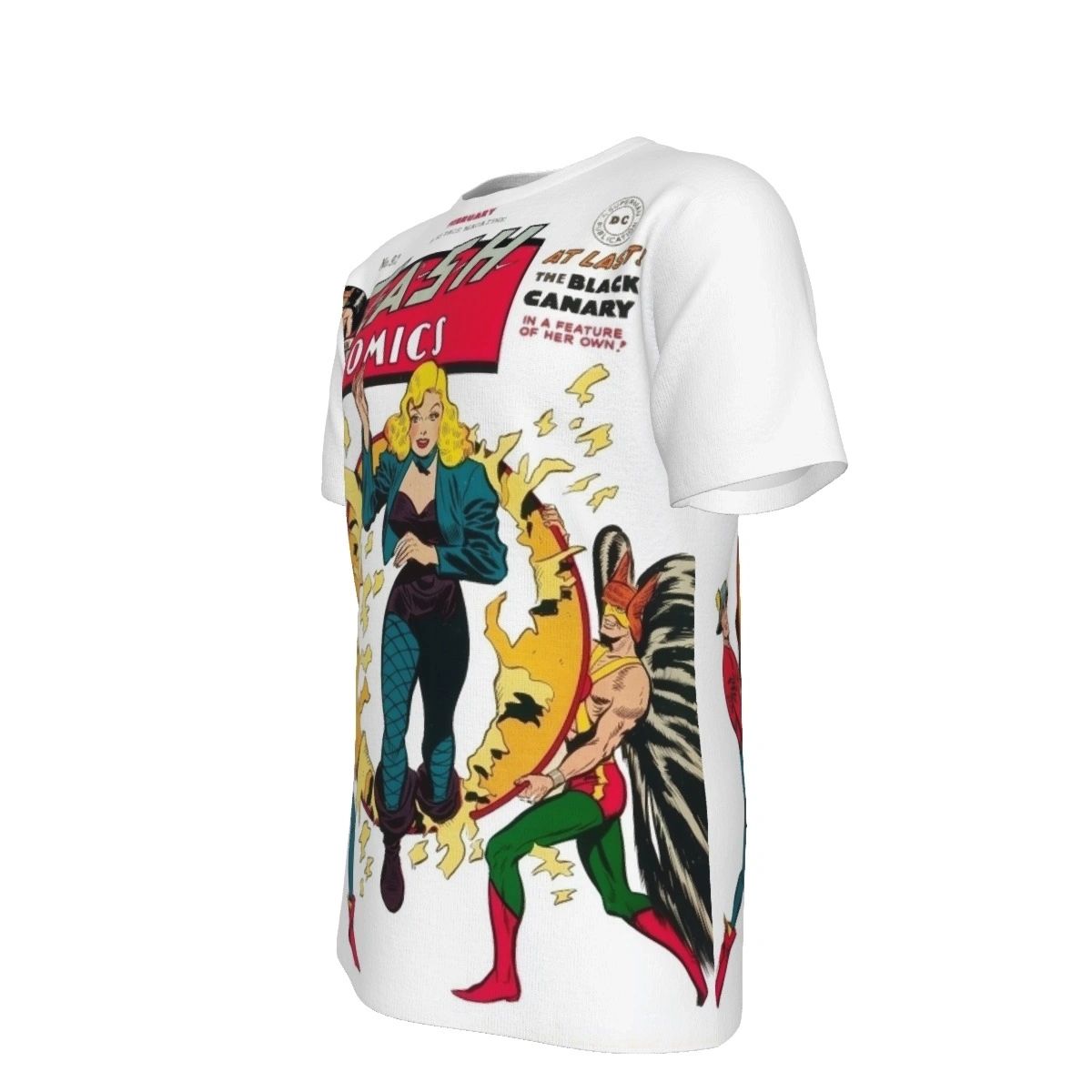 FLASH COMICS 92 ALL OVER PRINT SHIRT AND TANK TOP- BLACK CANARY 1ST APPEARANCE