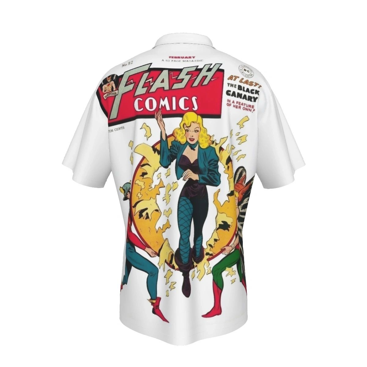 FLASH COMICS 92 ALL OVER PRINT SHIRT AND TANK TOP- BLACK CANARY 1ST APPEARANCE