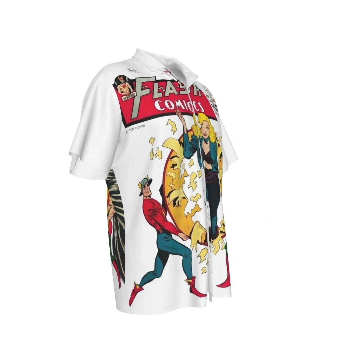 FLASH COMICS 92 ALL OVER PRINT SHIRT AND TANK TOP- BLACK CANARY 1ST APPEARANCE